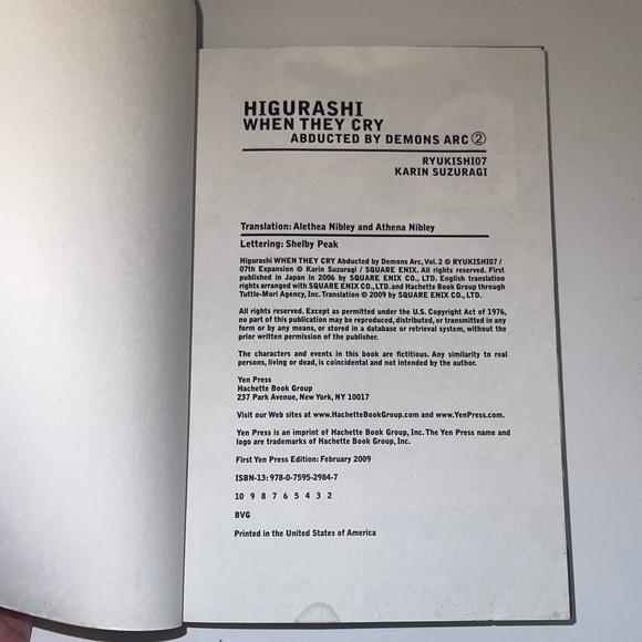 Higurashi When They Cry Cotton Drifting Arc Vol 2 English MANGA
Rated T+ - Picture 2 of 3